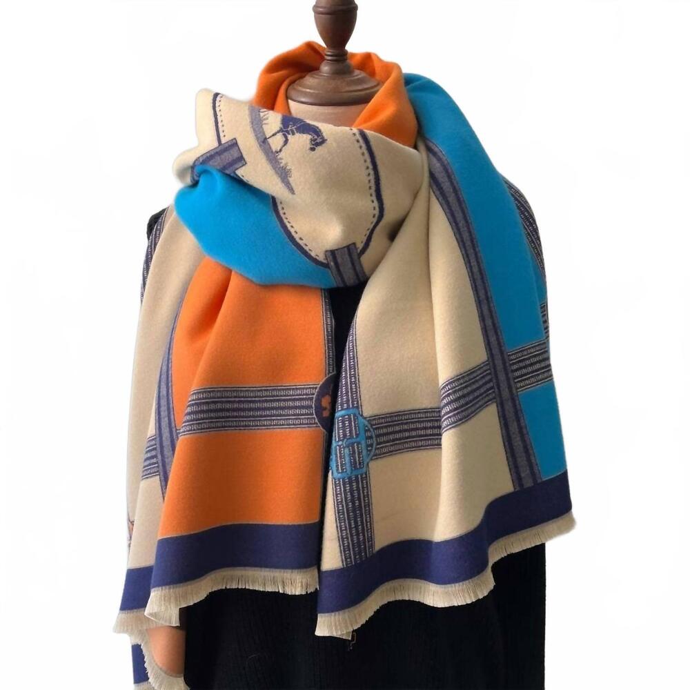 NEW WINDING RIVER women's prance reversible wrap artisan shawl in equestrian tur
